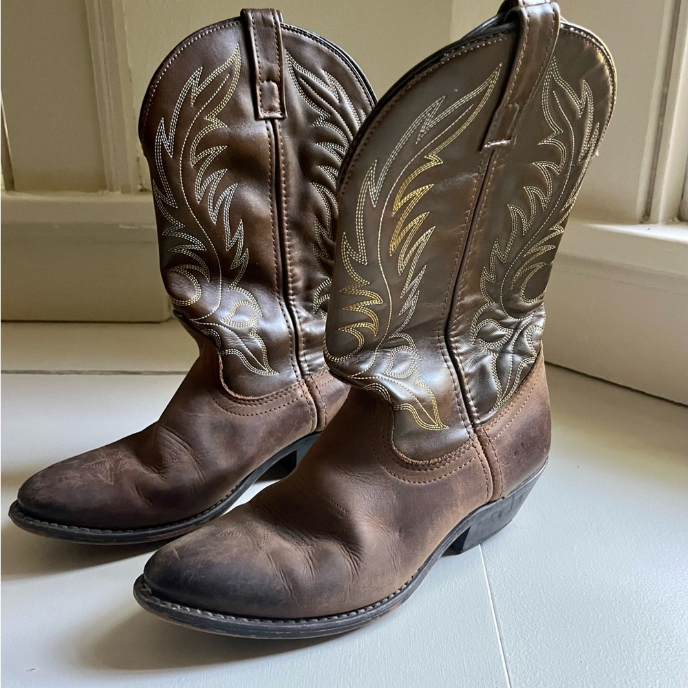 Laredo Black Western Boots